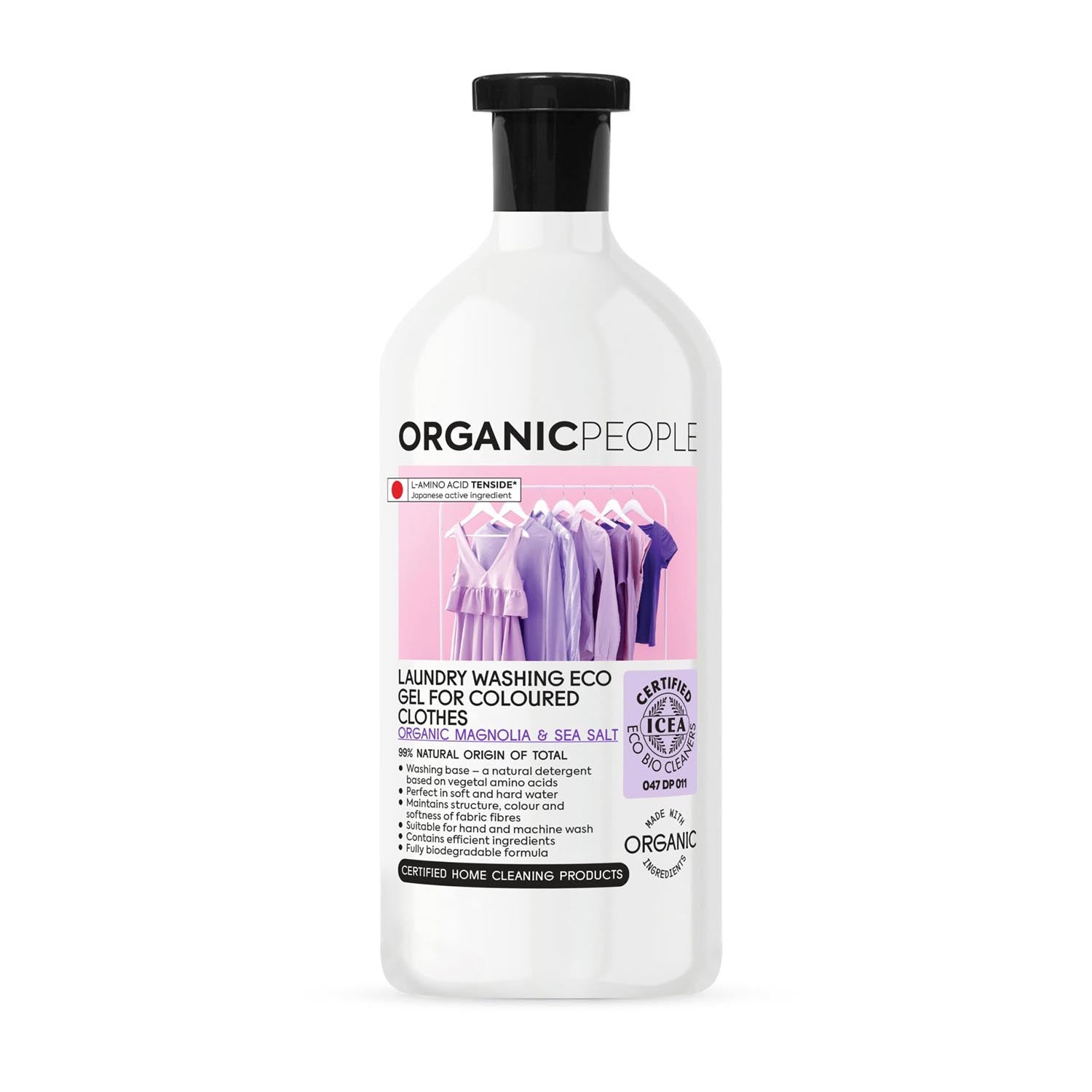 Organic People For Coloured Clothes Magnolia Sea Salt Laundry Washing-Gel 200Ml